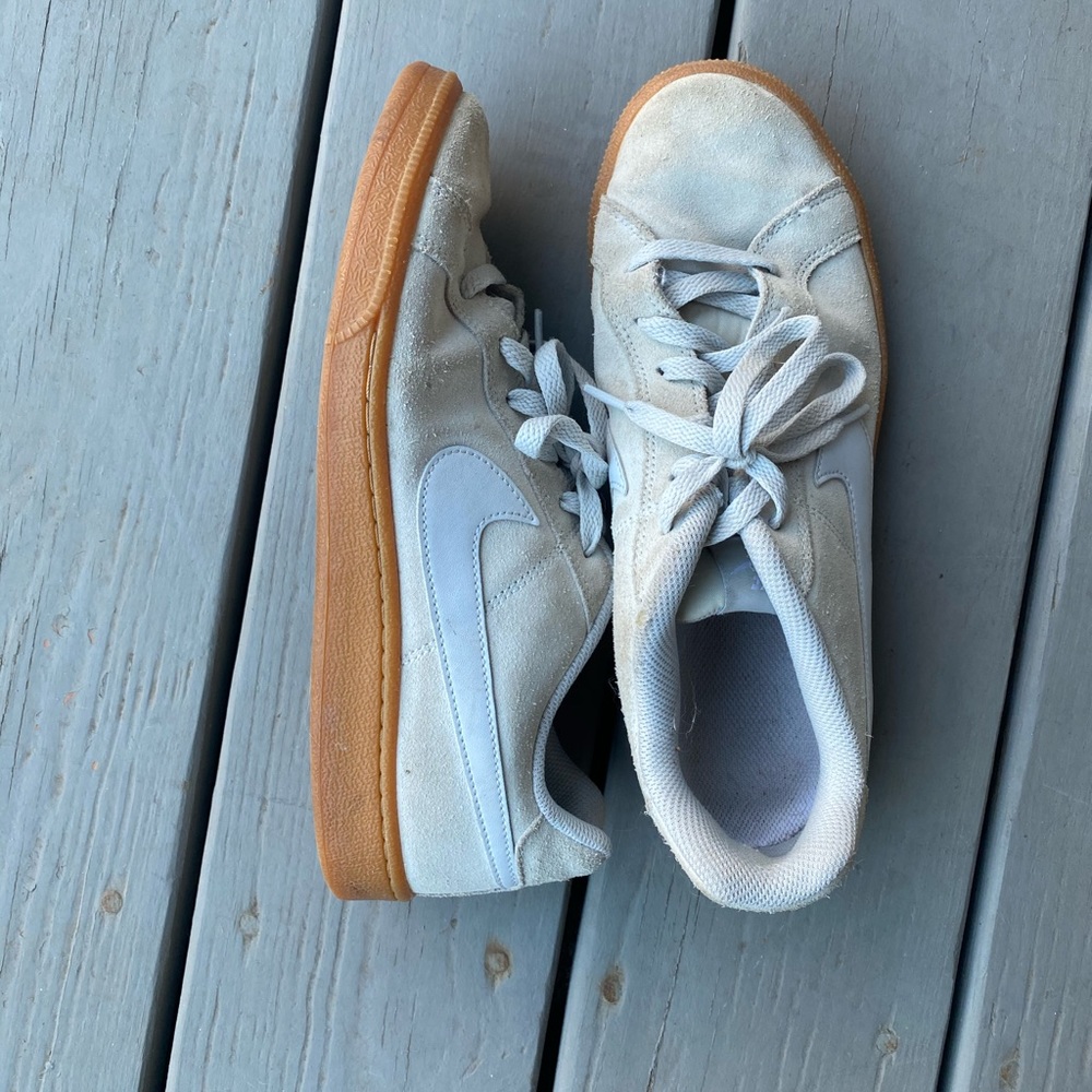 suede nike gum soles